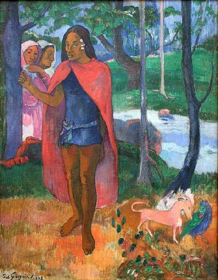 Paul Gauguin The Wizard of Hiva Oa France oil painting art